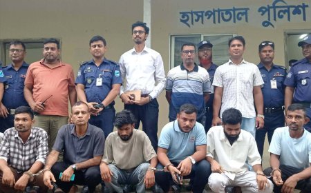 টাঙ্গাইল মেডিকেল কলেজ হাসপাতালে ৭জন দালাল চক্র গ্রেফতার
