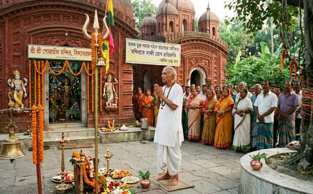 মন্দিরকে সাক্ষী রেখে মাদক ব্যবসা না করার প্রতিশ্রুতি দিলেন অনিল চন্দ্র রায়