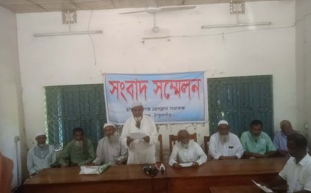 পীরগঞ্জে বন বিভাগের বিরুদ্ধে কৃষিজমিতে বনায়নের অভিযোগ, সংবাদ সম্মেলনে ২০০ কৃষক পরিবারের জমি রক্ষার দাবি