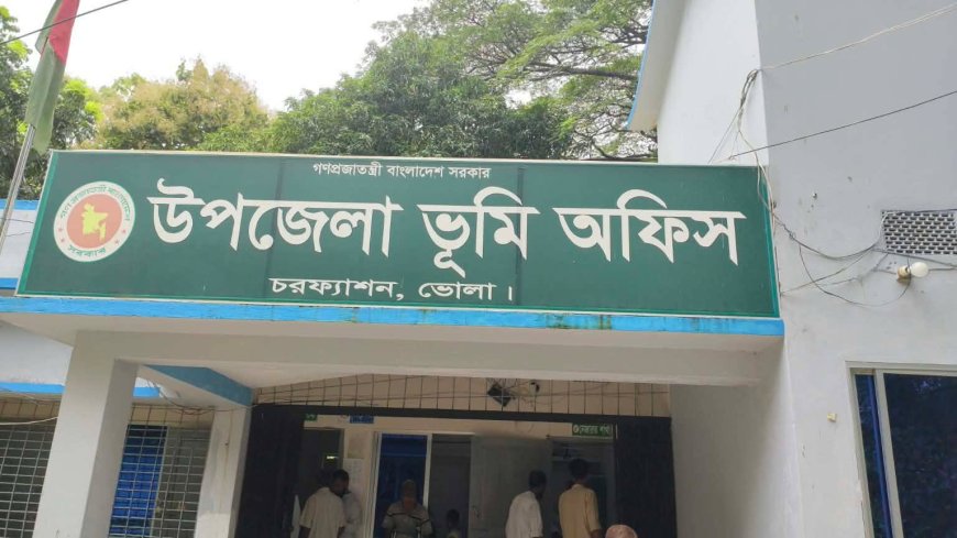নিয়োগ ছাড়াই ‘ছায়া সার্ভেয়ার’! চরফ্যাশন ভূমি অফিসে বহিরাগতের হাতে জিম্মি সেবাপ্রার্থীরা
