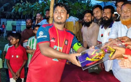 যুবসমাজকে রক্ষায় মাদকবিরোধী আলোচনা সভা ফুটবল টুর্নামেন্ট ও পুরস্কার বিতরণ